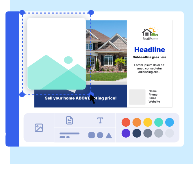 Picture of a template designer tool